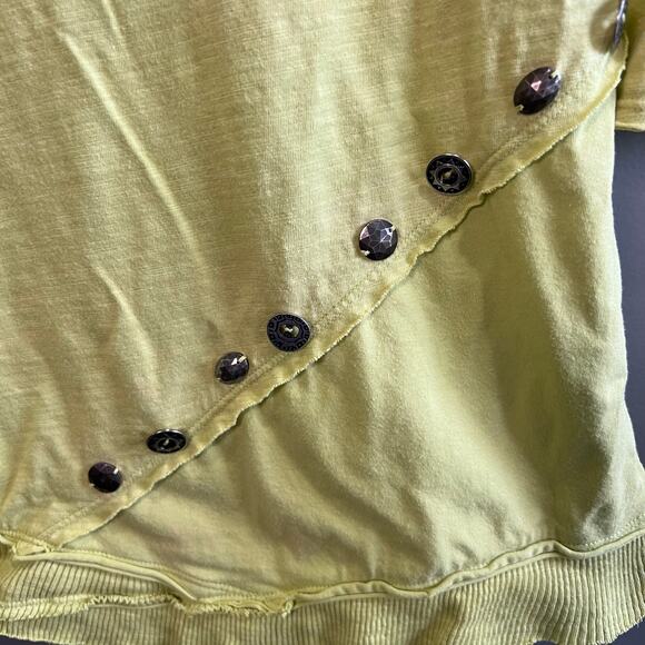 Soft Surroundings Green Lagenlook Cowl Neck Lightweight Tunic Top Size Large - Picture 10 of 10